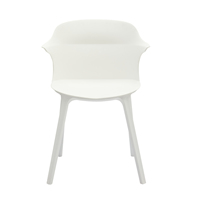 Fauteuil en plastique moulé moderne DHF, design italien, chaise de salle à manger ergonomique, légère, résistante aux intempéries, pour intérieur/extérieur, maison, restaurant