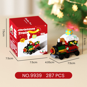 Lắp ráp khối xây dựng hạt nhỏ đặt đồ chơi Santa Claus cây thông giáng sinh Câu Đố trẻ em Quà Tặng Ngày Lễ giáng sinh - Product Image 6