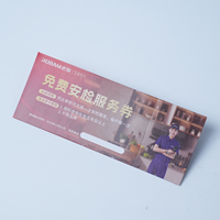 Impression de billets d'avion personnalisés de haute qualité avec support en carton, respectueux de l'environnement et logo personnalisé