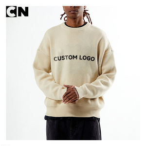 Suéter con Certificación BSCI, Fábrica de Suéteres, Suéter Personalizado con Letras Jacquard, de Algodón y Poliéster, Tejido Grueso, para Hombre, Otoño Invierno - Product Image 2