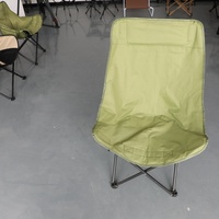 Grande chaise lune pliante moderne en acier inoxydable, légère et portable, écologique, pour le camping, la pêche, la randonnée, mobilier d'extérieur