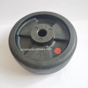Haute qualité 3/<span class=keywords><strong>4</strong></span>/5 pouces roue en Nylon noir 230 degrés résistant à la chaleur 75/100/125mm four à haute température boulangerie roulette pivotante/acier rigide - Product Image 1