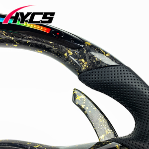 อุปกรณ์ตกแต่งรถยนต์ Volkswagen <span class=keywords><strong>VW</strong></span> Golf สำหรับ Golf 6 R MK6 GTI GTD Jetta Passat พวงมาลัยคาร์บอนไฟเบอร์แบบฟอร์จสั่งทำพิเศษ - Product Image 2