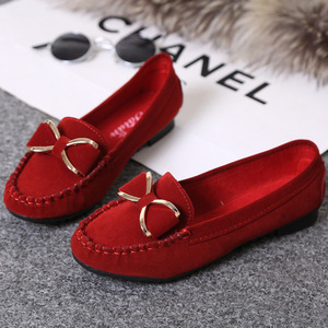 <span class=keywords><strong>Mocasines</strong></span> de mujer con lazo y tacón bajo, estilo casual, para conducir o trabajar, sin cordones, con patrón liso, ideales para primavera y otoño. - Product Image 3
