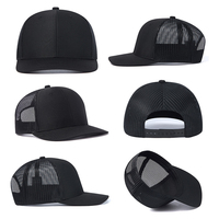 Gorras Trucker al por Mayor con Logotipo Personalizado, Parche de Cuero, Gorra Snapback de 6 Paneles, Gorra Trucker Richardson en Blanco