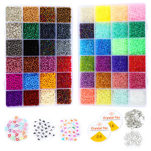 Diy Activiteit Jongens & Meisjes Knutselen Kits Handgemaakte Vreugde Plezier 8800 + Stuks 4Mm 12/0 48 Kleuren Glazen Kit Voor Het Maken Van Kralen - Product Image 1