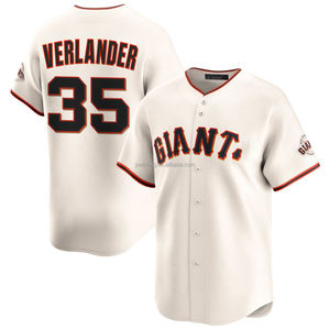 Jersey Baseball Pria Custom San Francisco Home Limited 2025 Warna Beige dengan Bordir dan Jahitan, Tersedia Ukuran Besar - Product Image 6