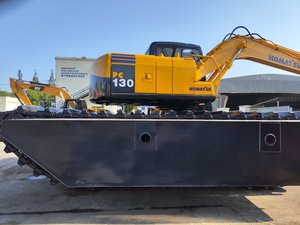 Excavadora Komatsu Usada PC240, Komatsu Pc200/240/450, Barcaza de Pontones, Tren de Rodaje Anfibio para Excavadora Hitachi - Product Image 6