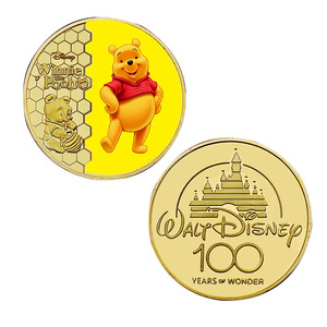 5 Monete d'Oro Commemorative dell'Orso <span class=keywords><strong>Winnie</strong></span> l'Orso, Placcate in Oro 24K, Regali <span class=keywords><strong>da</strong></span> Collezione - Product Image 2