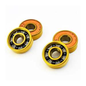 محامل لوح التزلج بشعار مخصص ABEC 9 11 عالية السرعة التيتانيوم الذهبي الهجين السيراميك الكرة التزلج تحمل - Product Image 6