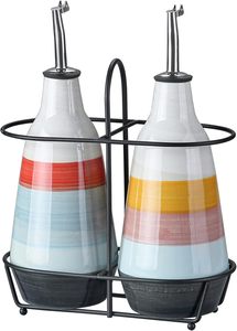 Distributeur d'huile et de <span class=keywords><strong>vinaigre</strong></span> en céramique blanche personnalisé avec fonction vapeur, design moderne pour le stockage des aliments dans la cuisine et le récipient à huile d'olive - Product Image 3