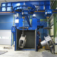 Machine de sablage rotative à 360 degrés Q35, machine de sablage automatique à plateau tournant robuste
