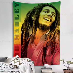 Cantante B-<span class=keywords><strong>Bob</strong></span> Cool M-<span class=keywords><strong>Marley</strong></span> tapiz Aubusson tejido dormitorio Fondo tela impresa vacaciones hogar fiesta pared tapiz - Product Image 4