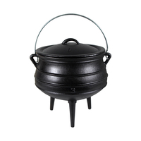 Mini chaudron en fonte noir personnalisable pour la cuisine, les aliments et les pique-niques, fabrication OEM