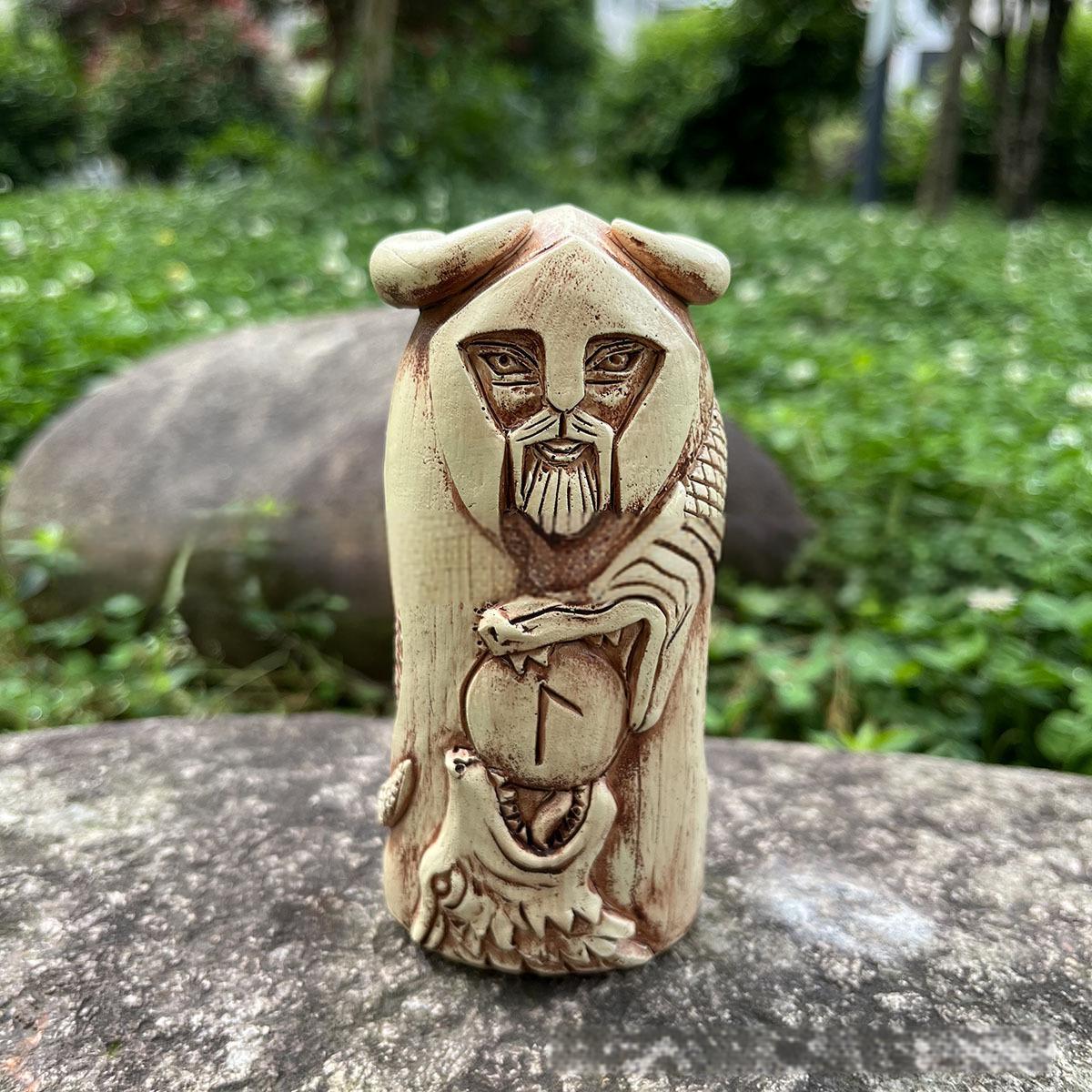 Nordic Vikings Resin Ornaments - Mythical Norweigian Crafts