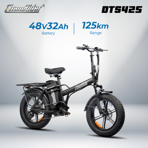 Chamrider DTS425 Vélo Électrique <span class=keywords><strong>Pliant</strong></span> Portable à Pneus Larges avec Double Batterie, Stock UE, pour Livraison Familiale et Transport de Marchandises - Product Image 2