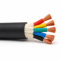 Kabel Layanan Fleksibel 5 Core 0.6/1KV YVF dengan Sifat Mekanis Unggul untuk Berbagai Penggunaan Peralatan Industri Bergerak 5*150