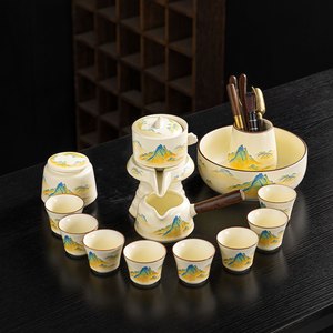 Handmade Porcelain <b>Tea</b> Cup and Saucer <b>Set</b> Vintage <b>Chinese</b> Style <b>Tea</b> Ceremony Drinkware Gift - Product Image 1