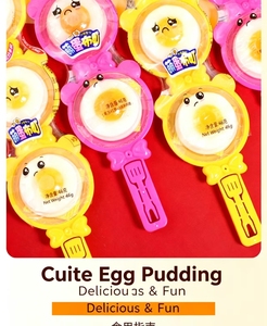 Wholesale Ball-Shaped Fruity <strong>Jelly</strong> <strong>Pudding</strong> Bear Toy Frying Pan with Popping Sugar (Bulk)<strong>Jelly</strong>-like Texture - Product Image 3