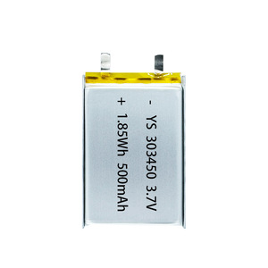 แบตเตอรี่ลิเธียมโพลิเมอร์ YS 303450 500mAh 3.7V สำหรับไฟฉาย เครื่องมือฟอกสีฟัน หูฟังบลูทูธ - Product Image 2