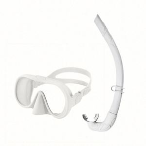 Máscara de Buceo de Silicona Líquida, Plegable, Impermeable, Ajustable, con Marco, 3 Piezas, con Cristal UV, en Oferta - Product Image 2