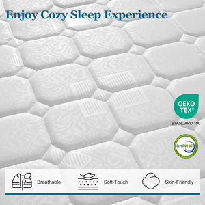 Matelas à ressorts ensachés de qualité supérieure, durable et respirant, pour lit King et Queen, idéal pour hôpital, chambre, appartement, hôtel - Product Image 2