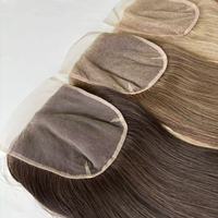 alibaba Vente en gros Prêt à expédier Système d'intégration capillaire pour femmes avec closure en dentelle coréenne transparente 100% Cheveux humains vierges bruts