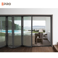 Portes pliantes en aluminium, portes pliantes de patio portables, séparateurs de pièces, installation facile, porte pliante pour la maison