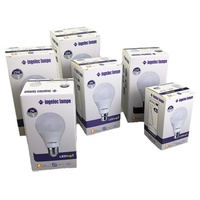 Ampoule LED Plastique Économie d'Énergie Ingelec A60 Super Lumineuse E27 Lumière Chaude Blanche Certifiée Energy Star AC pour Usage Domestique