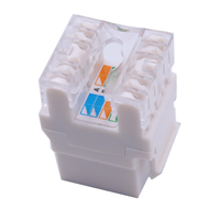 Module réseau RJ45 Keystone Jack Cat6 UTP 90 degrés non blindé pour plaque frontale et composants télécom
