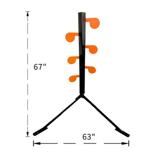 Outdoor Shooting Target System 6 Zoll handels üblicher Duell baum