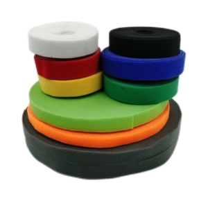 Cinta de gancho y bucle de doble cara, suave y delgada, reutilizable, con logotipo personalizado, autoblocante, tipo brida para cables - Product Image 2