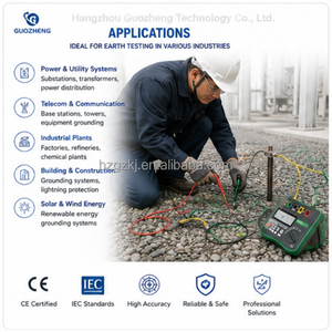 DUOYI DY4300 Medidor Digital de Resistencia a <span class=keywords><strong>Tierra</strong></span> de 2/3/4 Cables, 20kOhm, Medidor de Resistividad del Suelo con Tecnología Anti-Interferencia FFT - Product Image 6