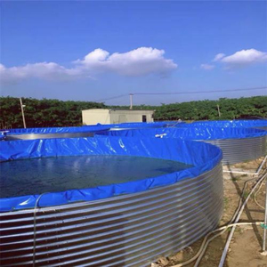 Tanque de estanque de peces de hoja <span class=keywords><strong>galvanizada</strong></span> duradera para equipos de acuicultura y piscina de piscicultura - Product Image 4