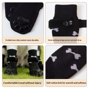 JXANRY Calcetines de Algodón para Perros y Gatos, Antideslizantes, Resistentes a la Suciedad, Diseño de Dibujos Animados, para Todas las Estaciones, Caminatas al Aire Libre, Seguros - Product Image 3