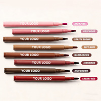 Crayon à lèvres liquide mat effet repulpant, waterproof, longue tenue, pour contour des lèvres, marque privée