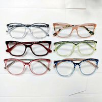 Montura de Gafas de Acetato Grueso de Alta Calidad para Hombre y Mujer, Clásicas, de Aro Completo, Ligeras y Cómodas para Lentes Graduadas