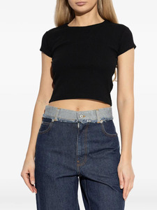 Camiseta Leduo Personalizada para Mujer, de Alta Calidad, a Cuadros, Cuello Redondo, Manga Corta, para Uso Diario - Product Image 2