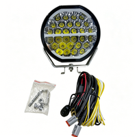 Phare LED longue portée 9 pouces 150W 12000LM à faisceau spot bicolore DRL IP68 9-32V pour 4x4, tout-terrain, camion, SUV, VTT, UTV