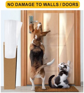 Anti-Scratch köpek kapı Scratch Shield kedi Scratch mobilya koruyucu PVC şeffaf kapı koruyucu - Product Image 6