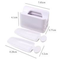 Système de recyclage de poudre à ongles 2-en-1, kit de rangement pour accessoires de poudre à ongles, boîte de rangement pour paillettes et strass avec pinceau