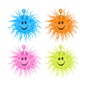 Pelota Antiestrés de TPR Personalizada al por Mayor, Pelota de 5 Pulgadas con Cara Sonriente, Multicolor, para Niñas y Niños de 5 a 7 Años - Product Image 3