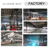 Pontons Flottants Professionnels sur Mesure de Grande Taille, Bateaux Pontons de Luxe à Double Pont en Aluminium pour Fêtes, Petits Bateaux Pontons