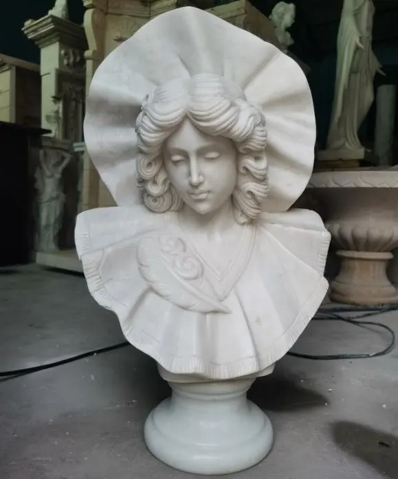 Großhandel Fabrik Direkt Vintage Harz Milch Venus Milo Büste Handgemachte Poly resin Büste Figur Kunst Statue