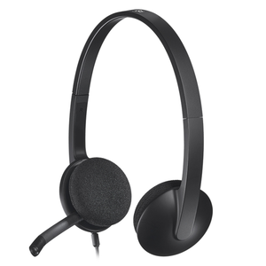 Casque d'écoute USB pour ordinateur Logitech H340 d'origine avec microphone antibruit et bandeau rembourré - Product Image 2