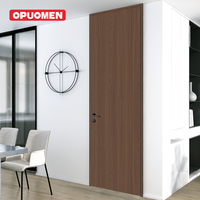 Porte murale invisible encastrée, cadre en alliage d'aluminium, intérieur moderne, chambre à coucher, cadre sans cadre, isolation acoustique, utilisation hôtelière, 5 ans