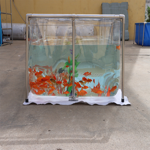 Vente directe d'usine réservoir d'eau pliable Portable réservoir de poissons Transparent pliable <span class=keywords><strong>Koi</strong></span> étang réservoirs moderne étang à poissons - Product Image 2