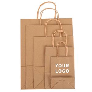 Bolsas de Papel Kraft Impresas Personalizadas de Alta Calidad, Reciclables, Bajo MOQ, Venta Directa de Fábrica en China - Product Image 1