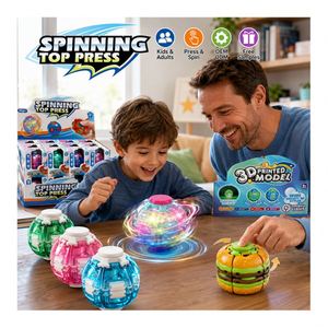 Juguete de Rompecabezas Transformable en Forma de Hamburguesa Mecánica, Esfera Giratoria, Actividad Sensorial Portátil para Niños, Recompensas para el Aula - Product Image 2