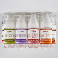 FDOB Vaporisateur de parfum pour le corps pour femmes Bouteille de taille de voyage de 2 oz avec étiquette d'accent violet Brume de parfum de lavande apaisante